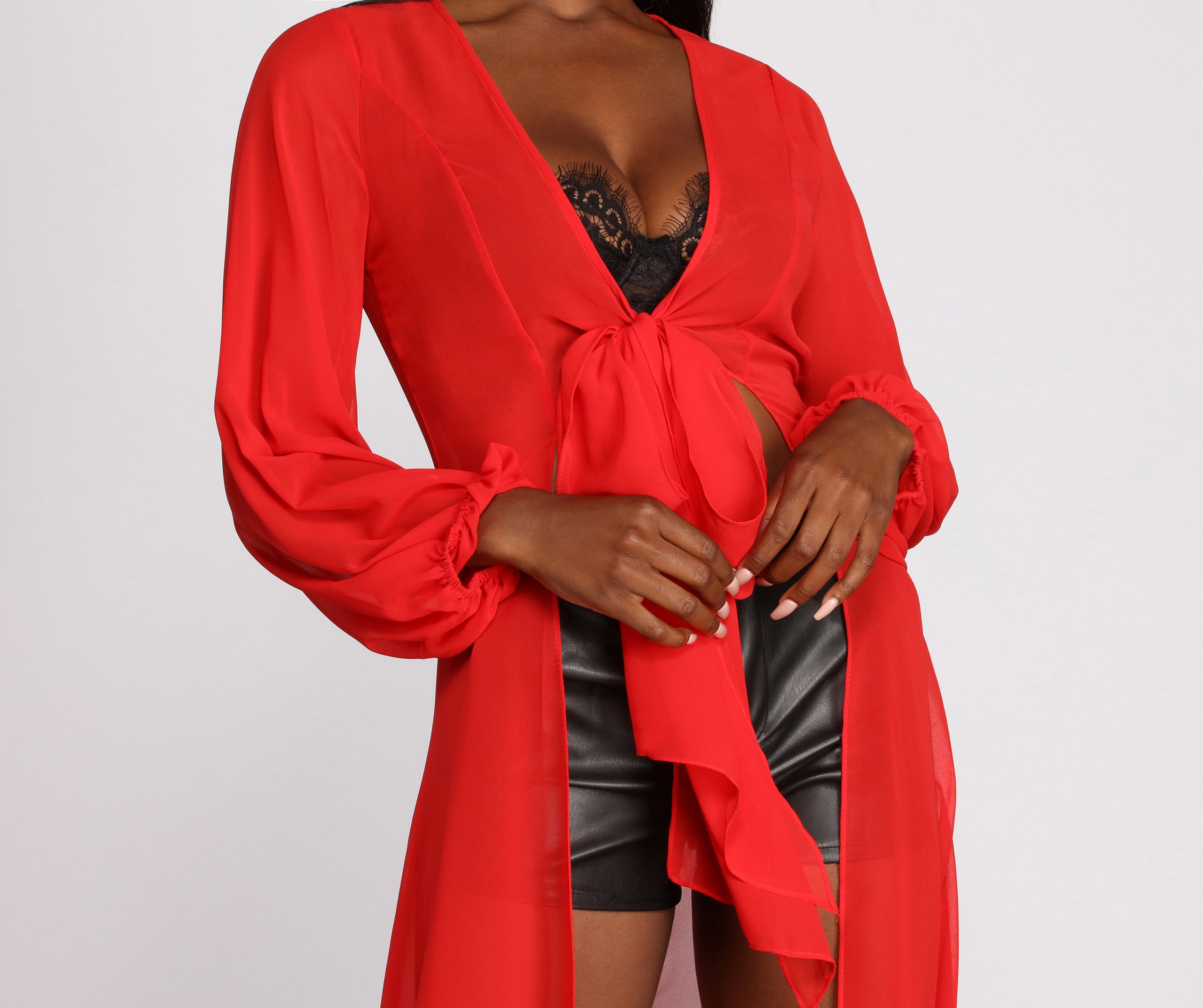 See Right Through You Long Sheer Duster - Image 12
