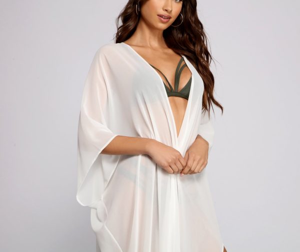 Chic Airy Chiffon Oversized Kimono - Image 5