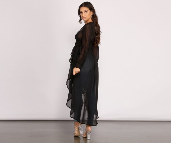 Effortless Beauty Chiffon High Low Top - Image 2