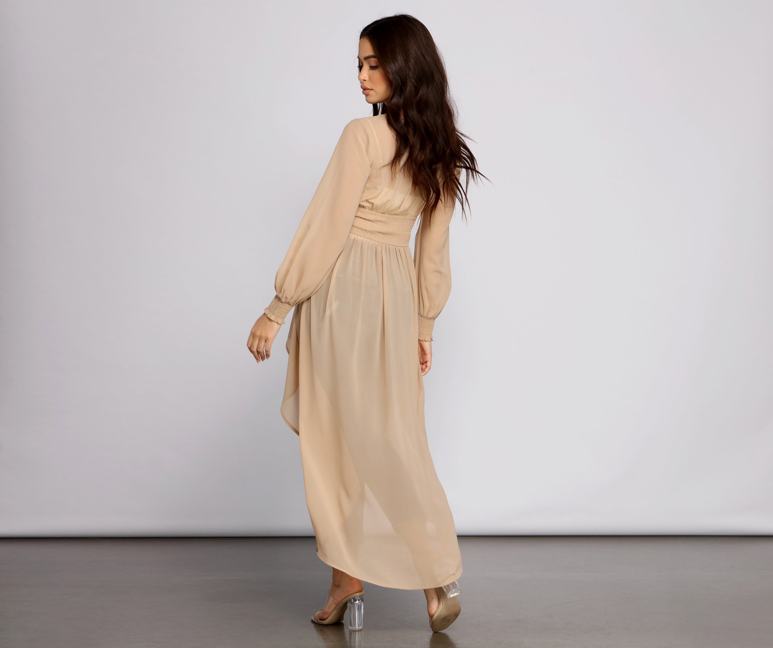 Effortless Beauty Chiffon High Low Top - Image 6