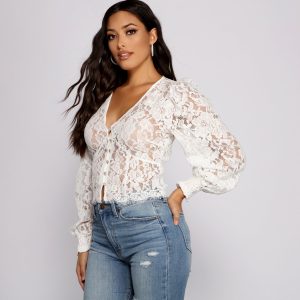 Luxe and Lace Rhinestone Cardigan