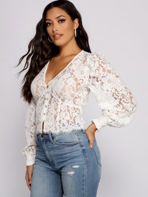 Luxe and Lace Rhinestone Cardigan