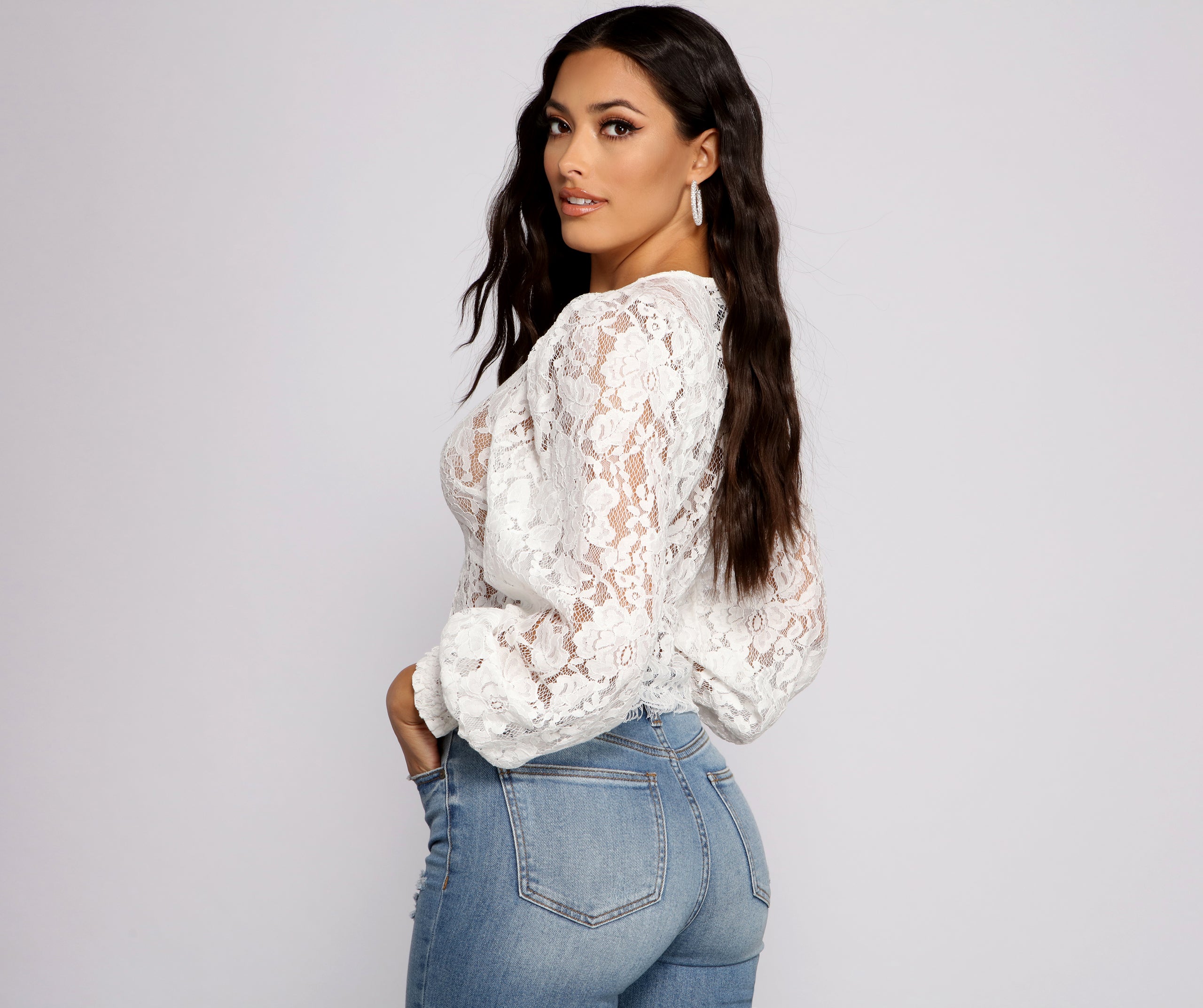 Luxe and Lace Rhinestone Cardigan - Image 2