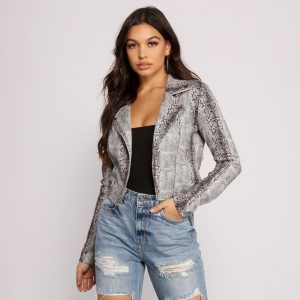 Stay Stylish And Sultry Moto Jacket