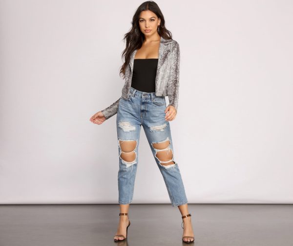 Stay Stylish And Sultry Moto Jacket - Image 4