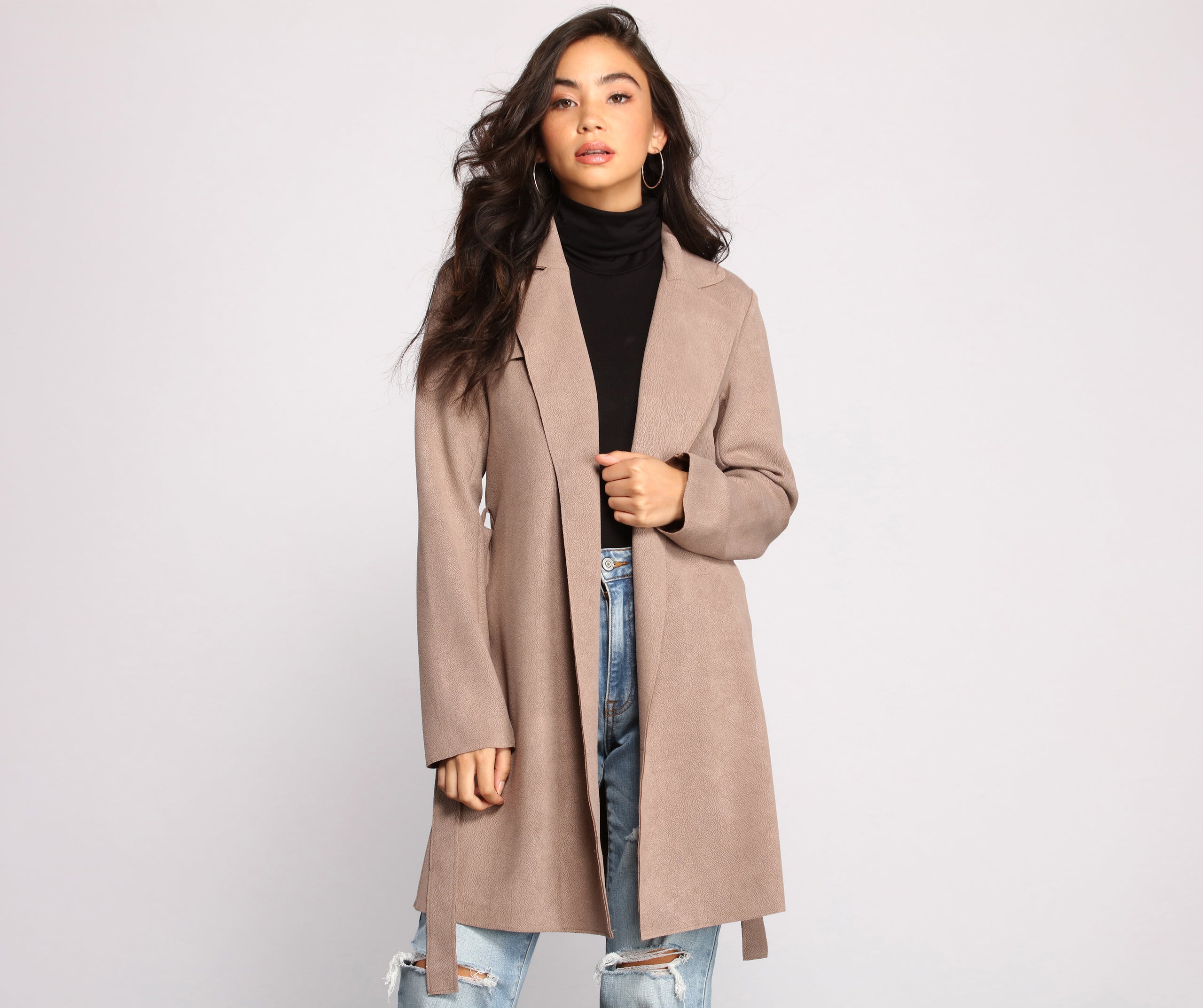 Lovin' The Layers Belted Trench - Image 4