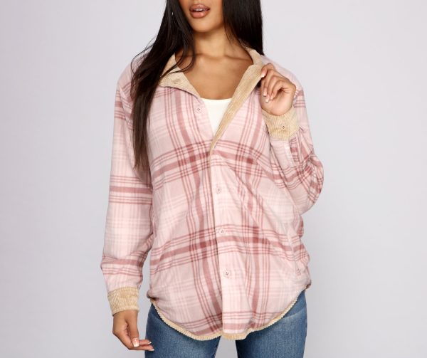 Keep It Trendy Reversible Shacket - Image 2
