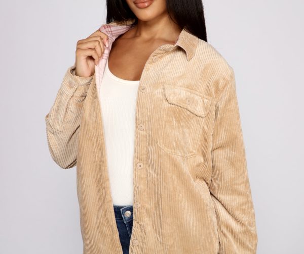 Keep It Trendy Reversible Shacket - Image 3