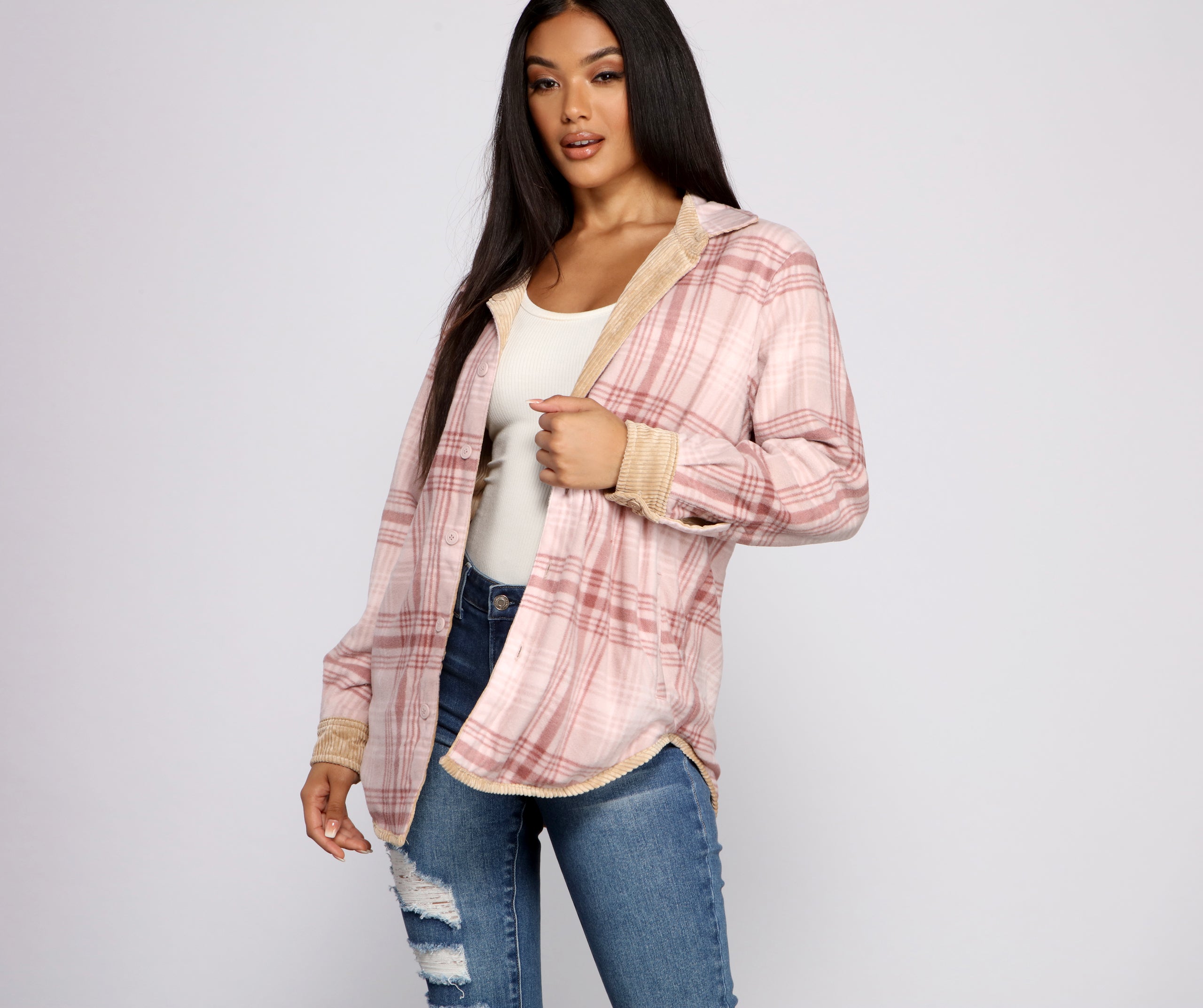 Keep It Trendy Reversible Shacket - Image 4