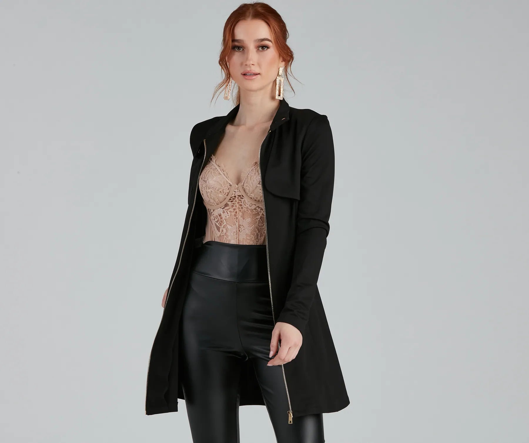 Majorly Chic Belted Trench Dress - Image 14