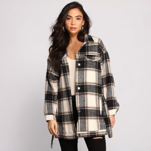 The One Belted Flannel Shacket