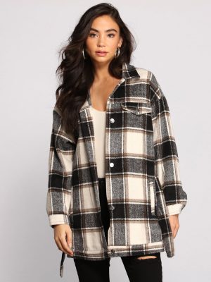 The One Belted Flannel Shacket