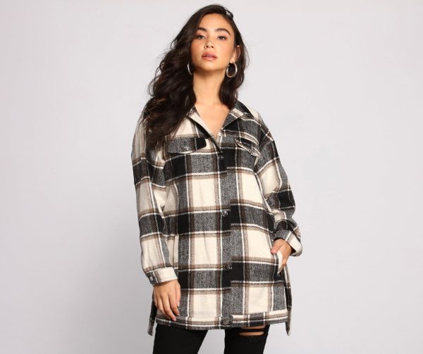 The One Belted Flannel Shacket - Image 4