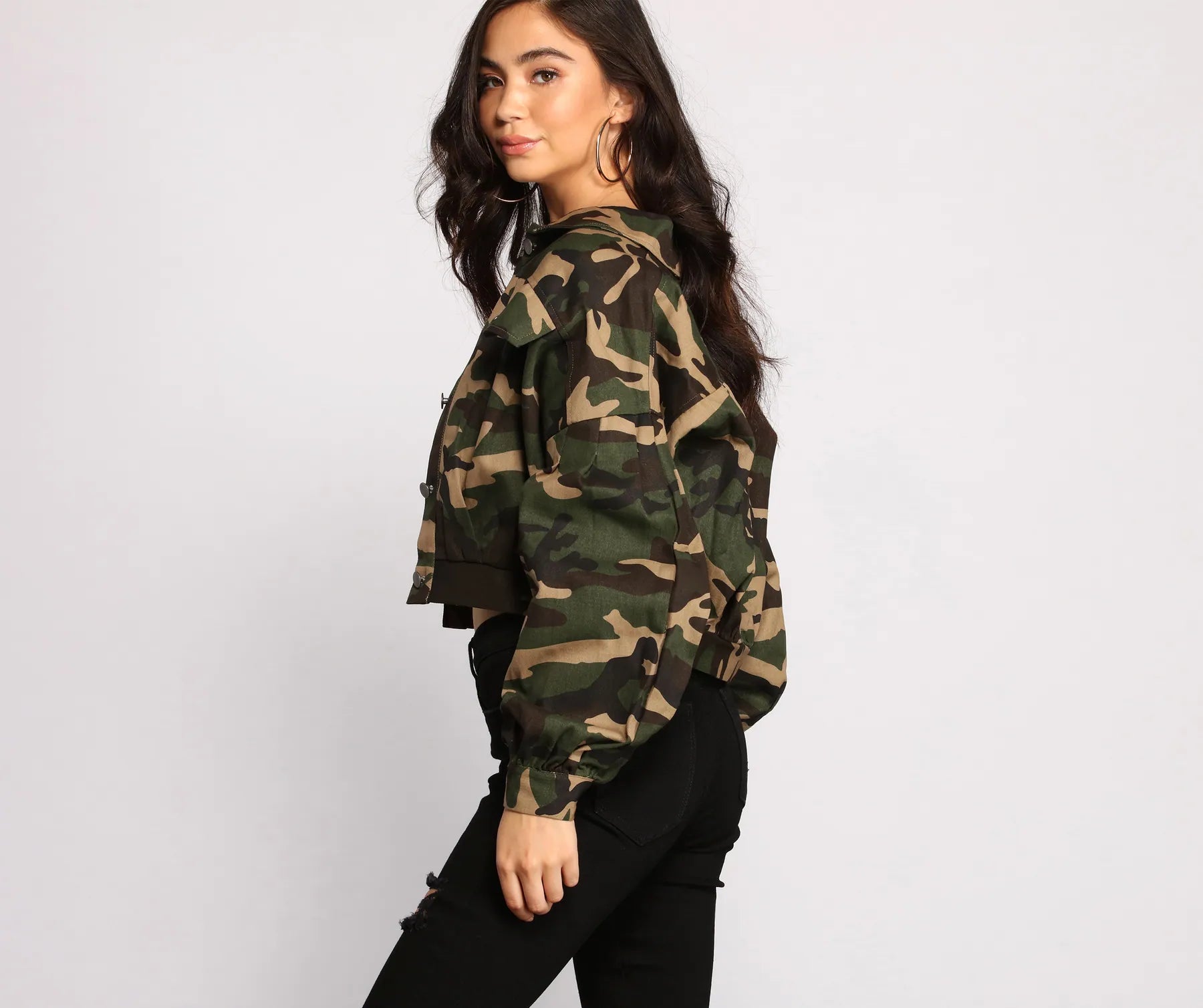 Camo Cutie Button-Front Jacket - Image 2