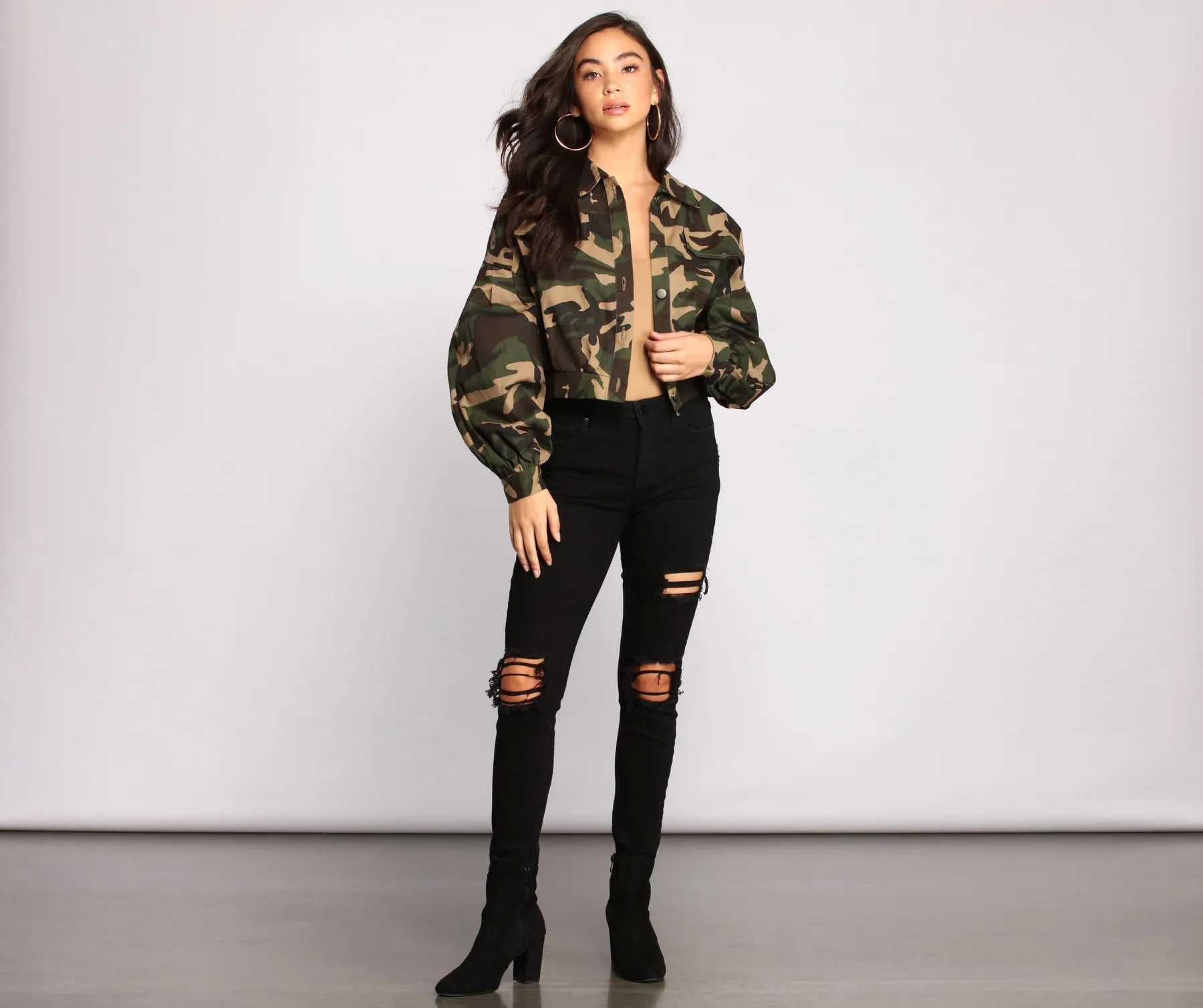 Camo Cutie Button-Front Jacket - Image 4