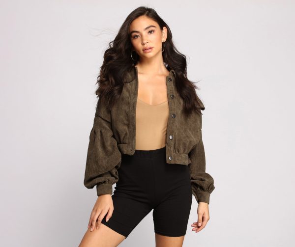 Casually Cute Button-Front Corduroy Jacket - Image 5