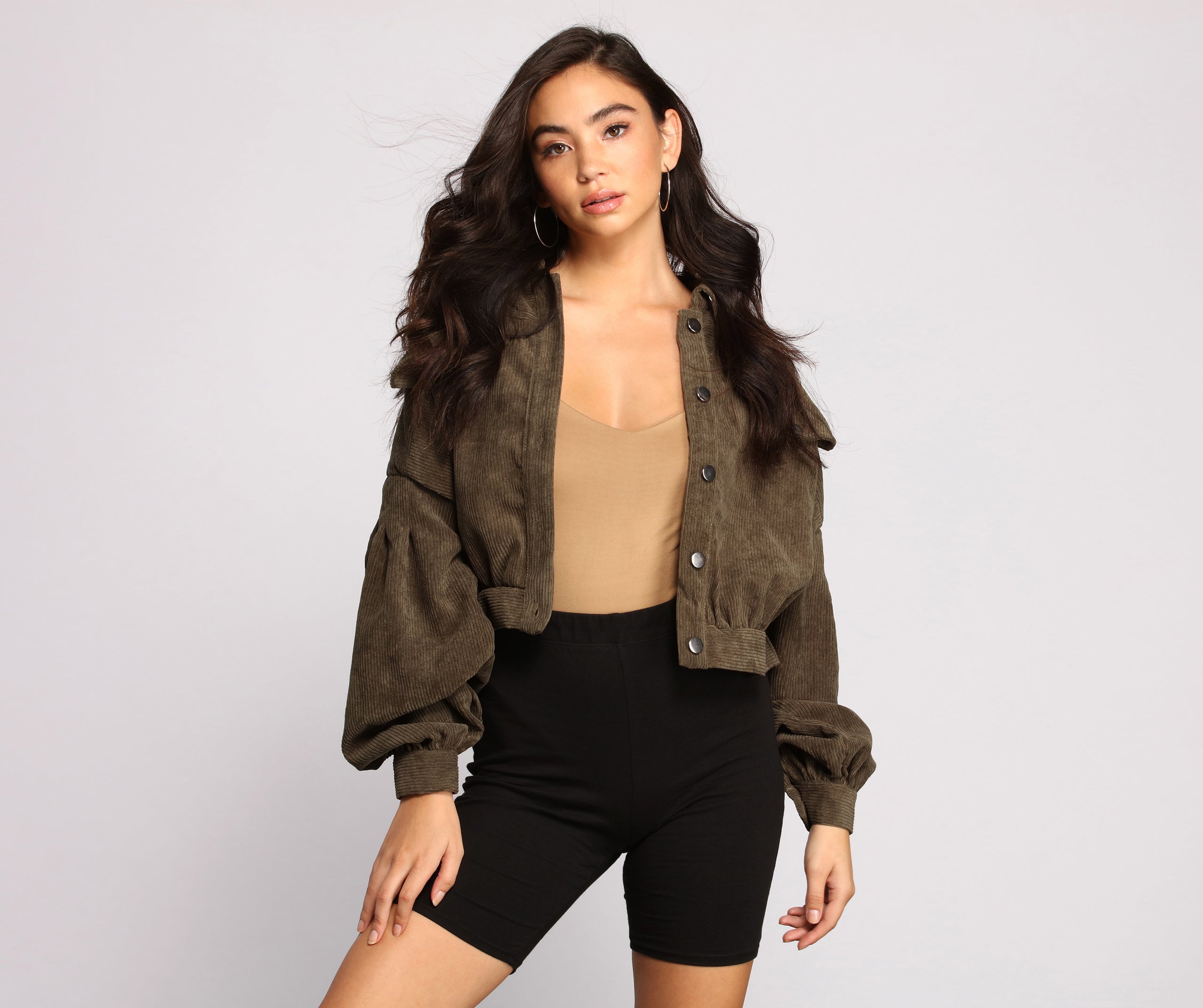 Casually Cute Button-Front Corduroy Jacket - Image 5
