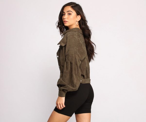 Casually Cute Button-Front Corduroy Jacket - Image 6