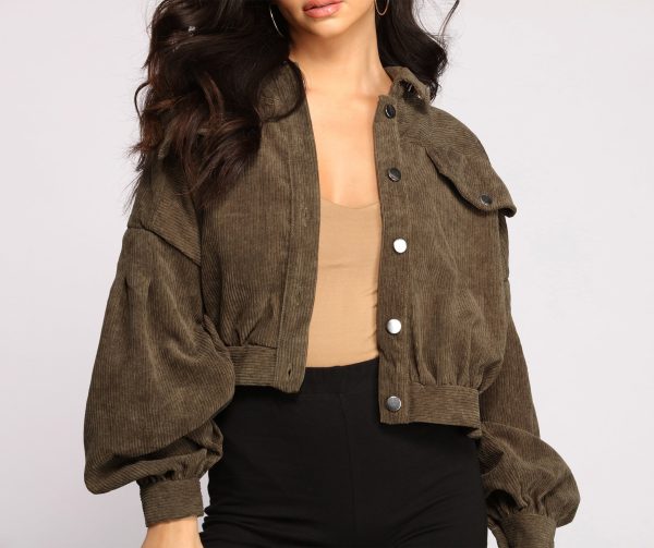 Casually Cute Button-Front Corduroy Jacket - Image 7
