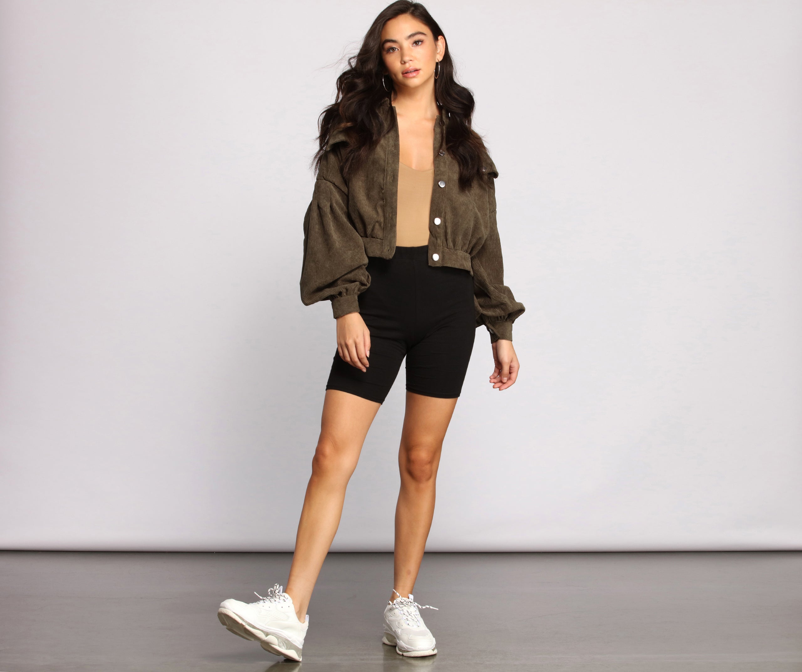 Casually Cute Button-Front Corduroy Jacket - Image 8