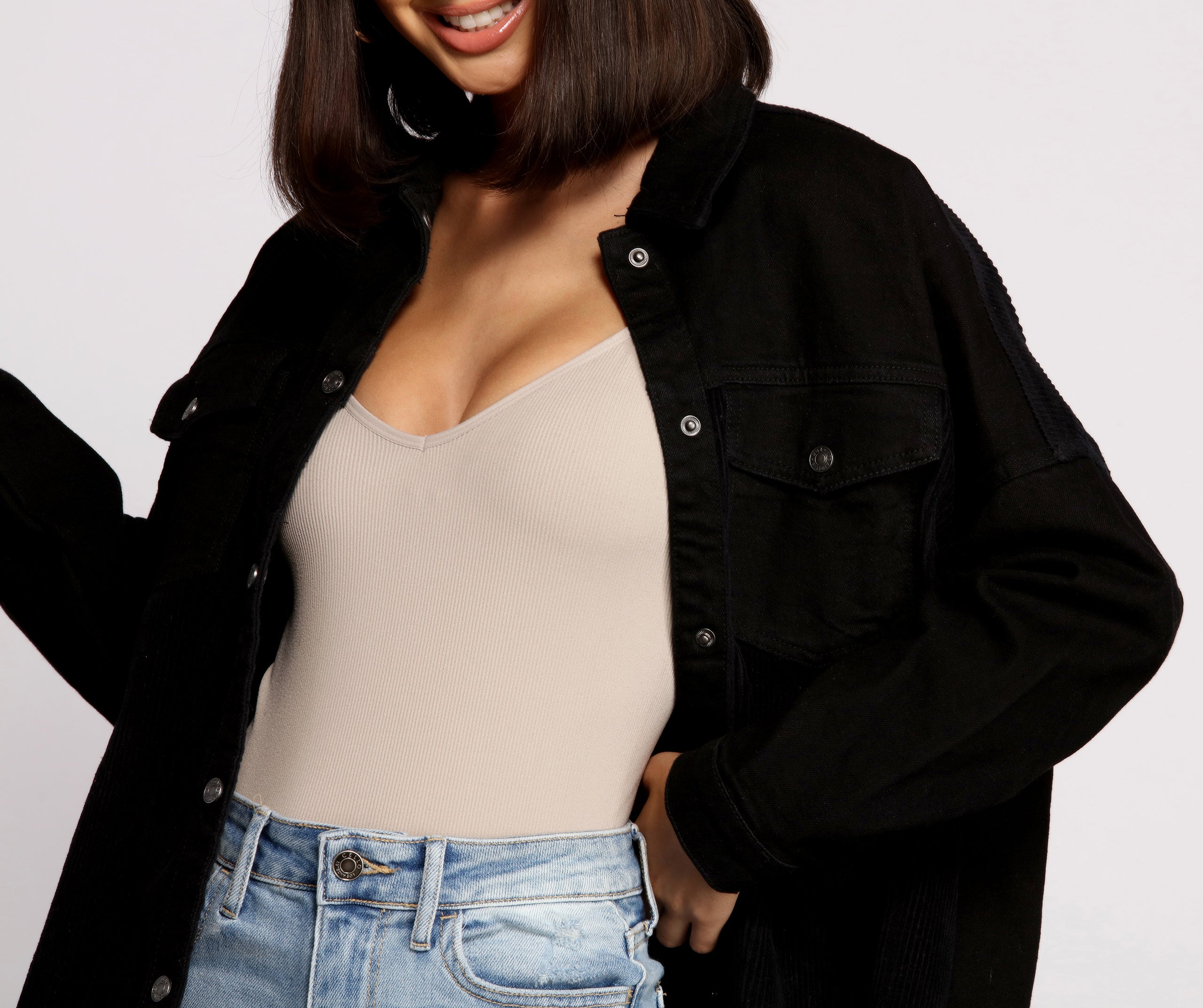The Classic Button Down Corduroy Jacket - Image 3