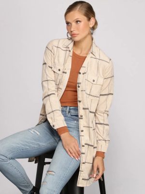 Poised in Plaid Belted Shacket