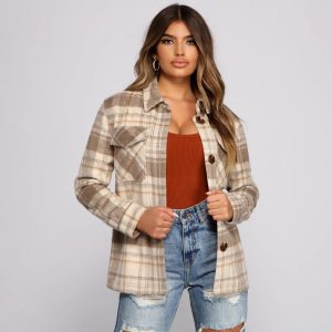 Cozy Plaid Oversized Shacket
