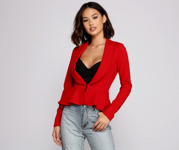 Work It Peplum Blazer - Image 14