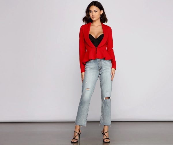 Work It Peplum Blazer - Image 17