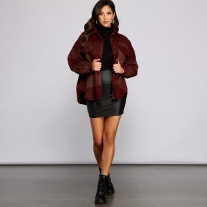 Cozy Vibes Plaid Flannel Shacket