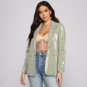 Glam Goals Sequin Blazer