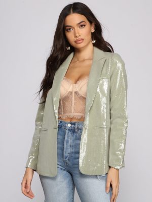 Glam Goals Sequin Blazer