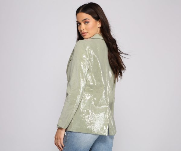 Glam Goals Sequin Blazer - Image 2