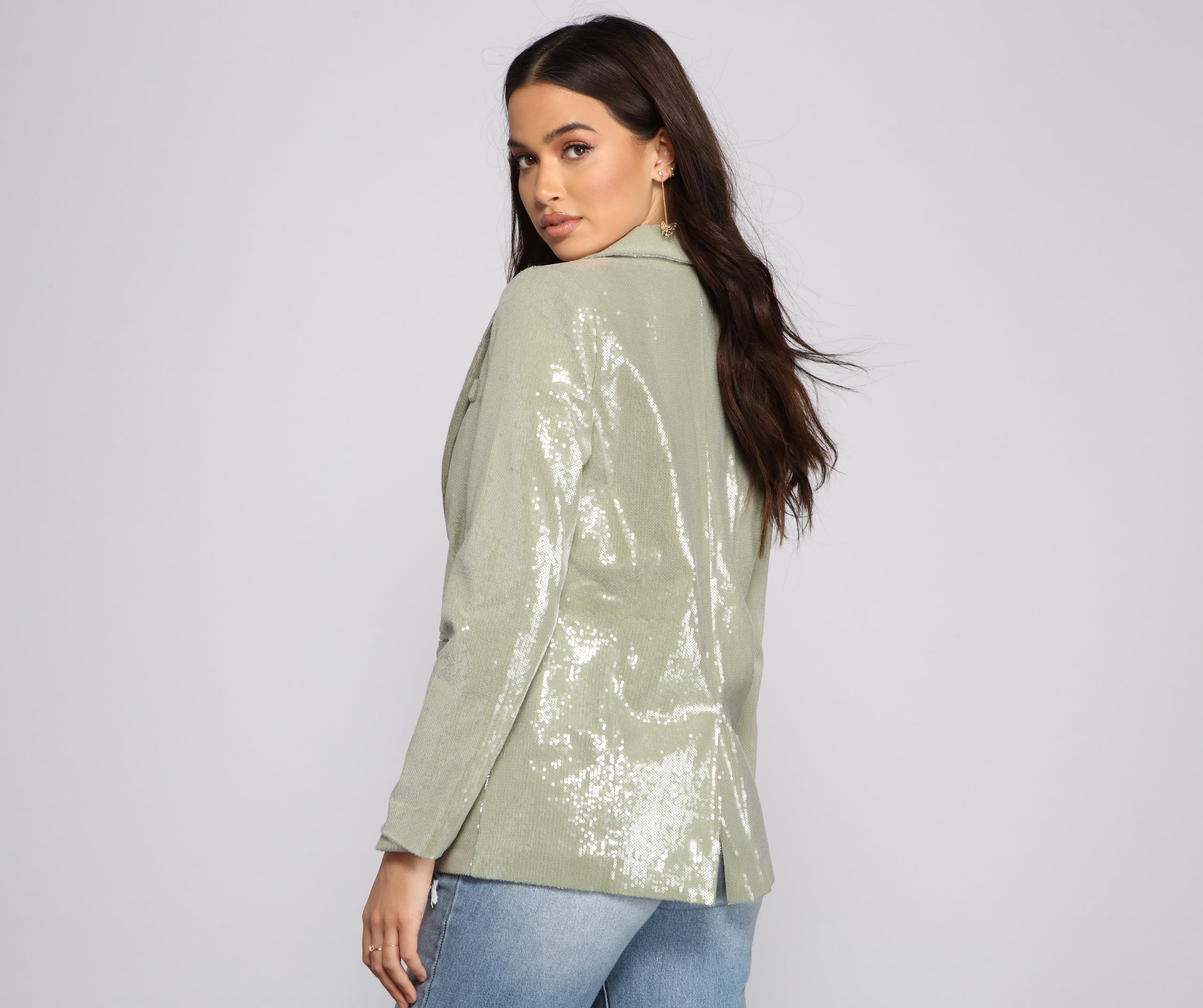 Glam Goals Sequin Blazer - Image 2