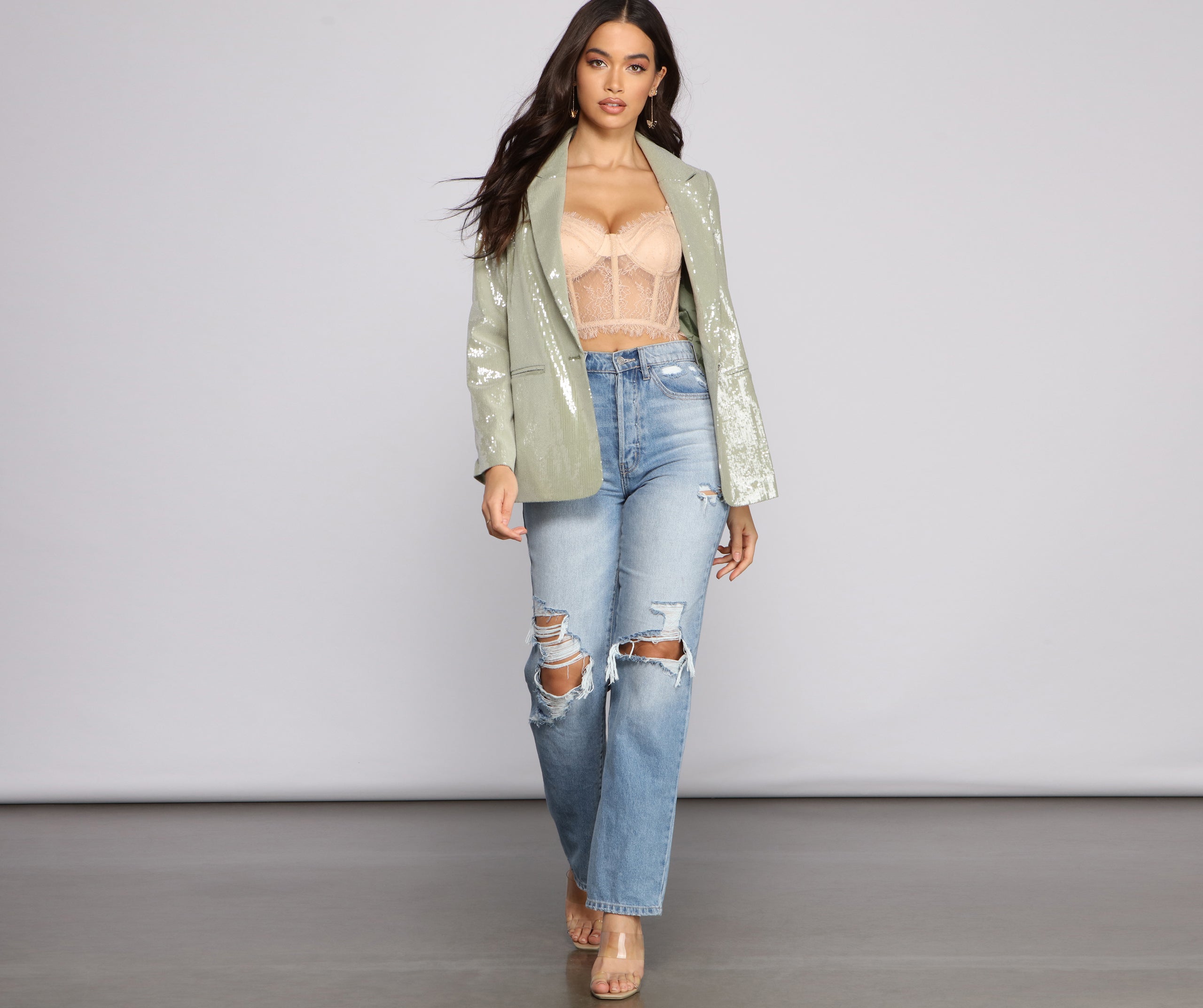 Glam Goals Sequin Blazer - Image 3