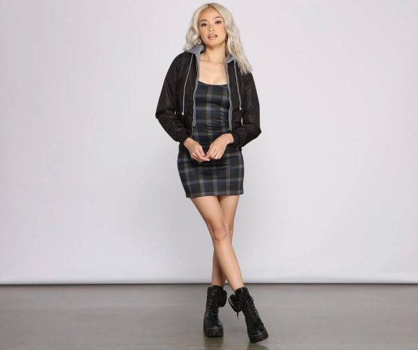 Zip It Up Hooded Bomber Jacket - Image 4