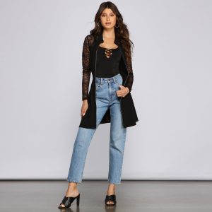 Chic Trendsetter Belted Trench Dress