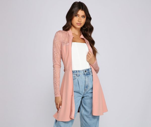 Chic Trendsetter Belted Trench Dress - Image 8