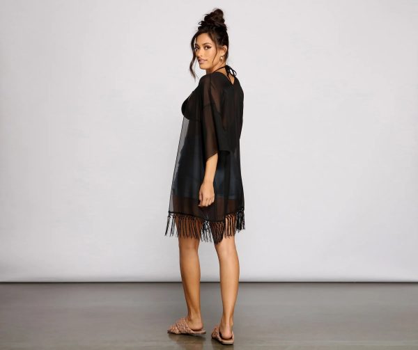 Effortless And Breezy Chiffon Kimono - Image 2