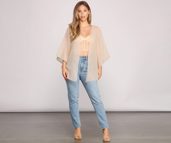 Chic Airy Chiffon Kimono - Image 10