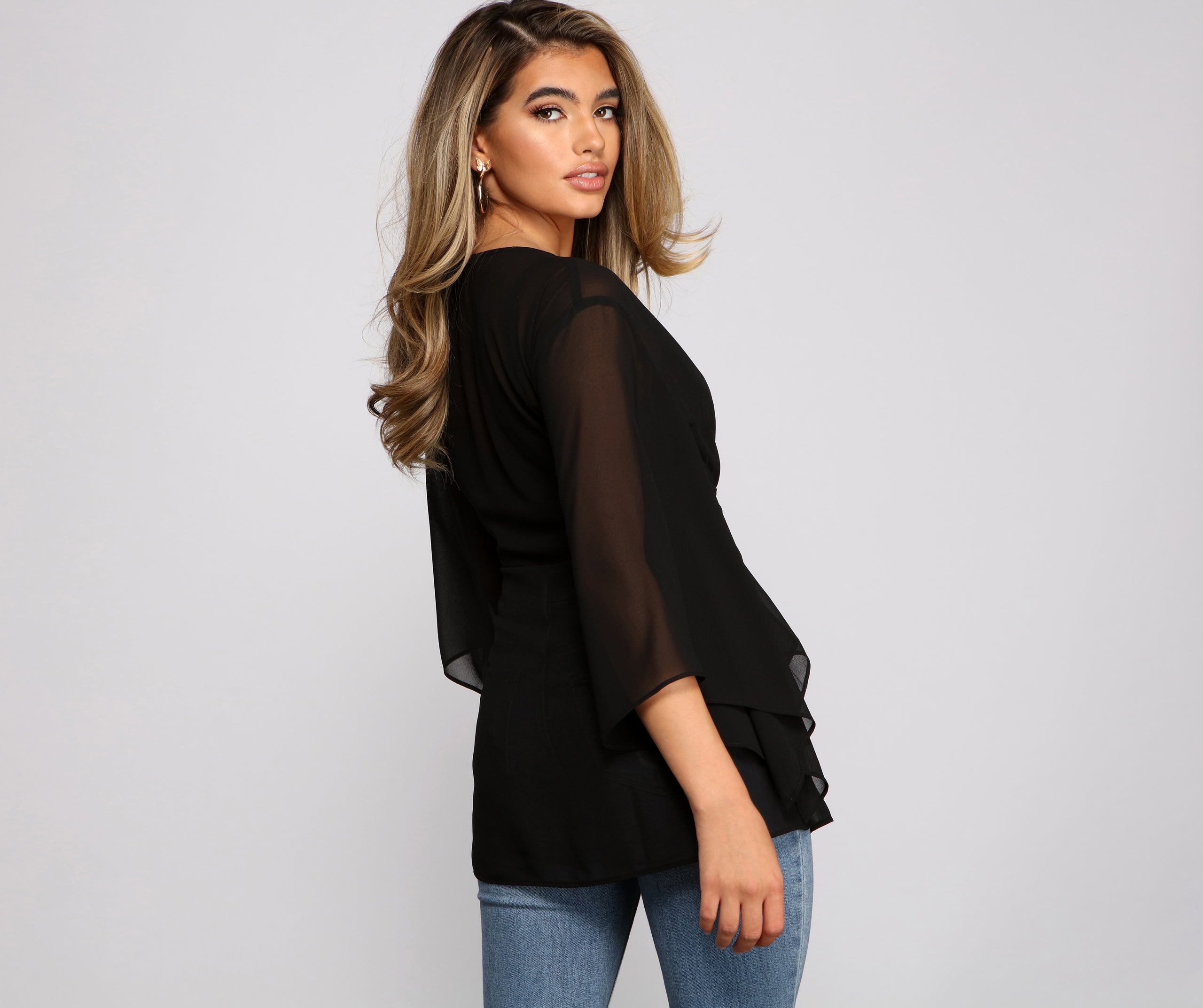 Chic Airy Chiffon Kimono - Image 3