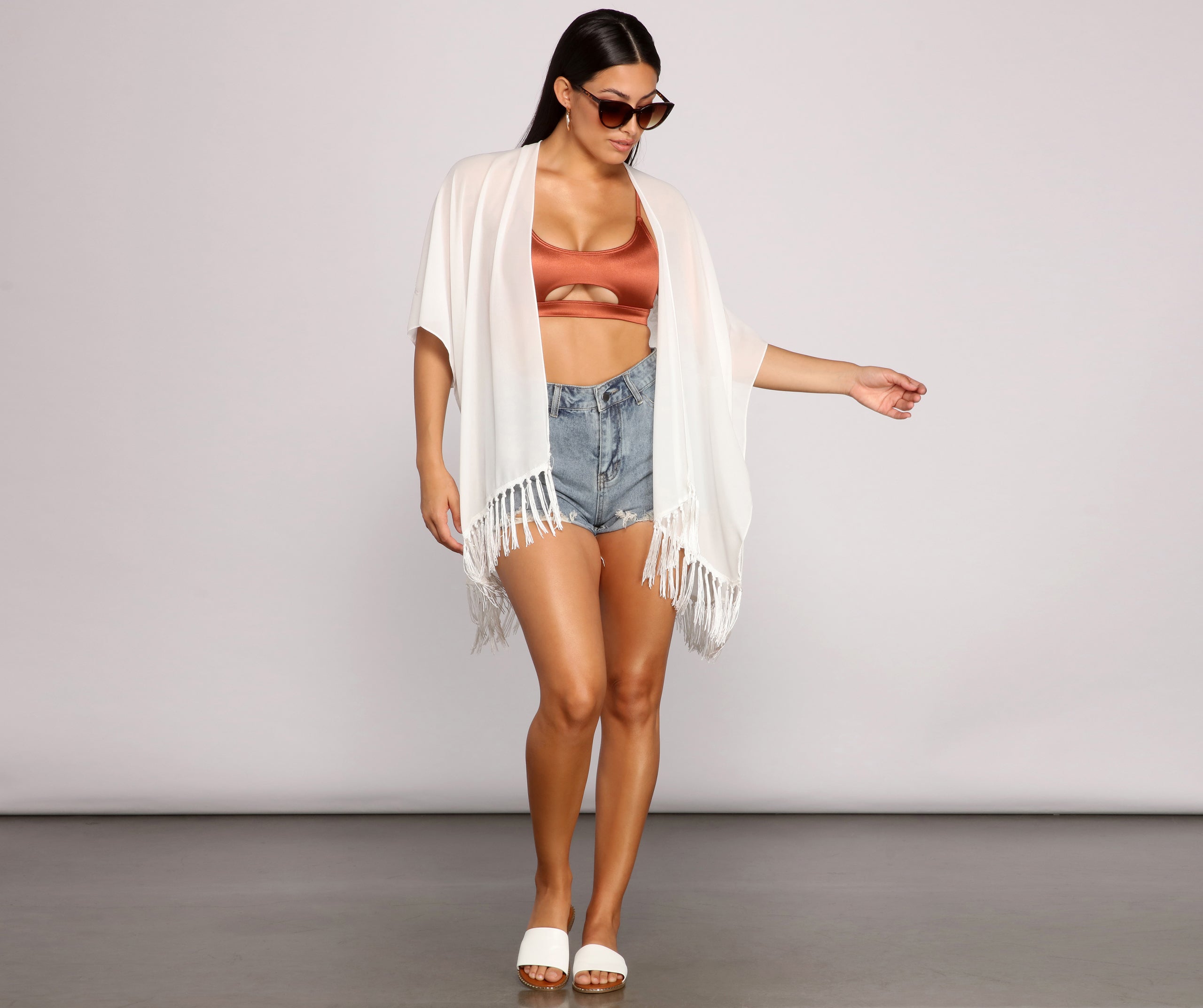 Ready For My Getaway Fringe Kimono - Image 7