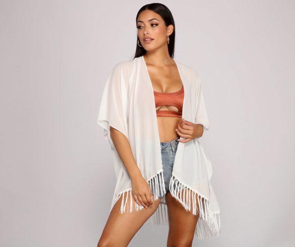 Ready For My Getaway Fringe Kimono - Image 9