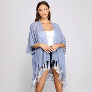 Ready For My Getaway Fringe Kimono