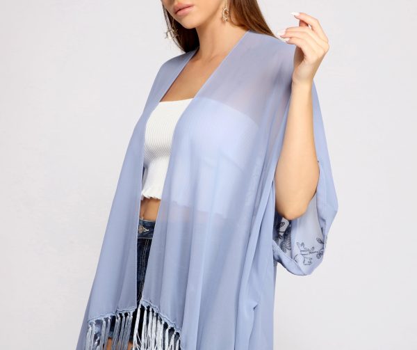 Ready For My Getaway Fringe Kimono - Image 3
