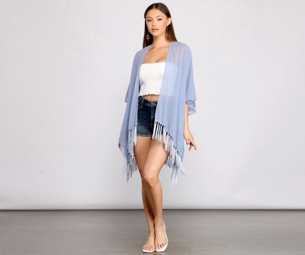 Ready For My Getaway Fringe Kimono - Image 4