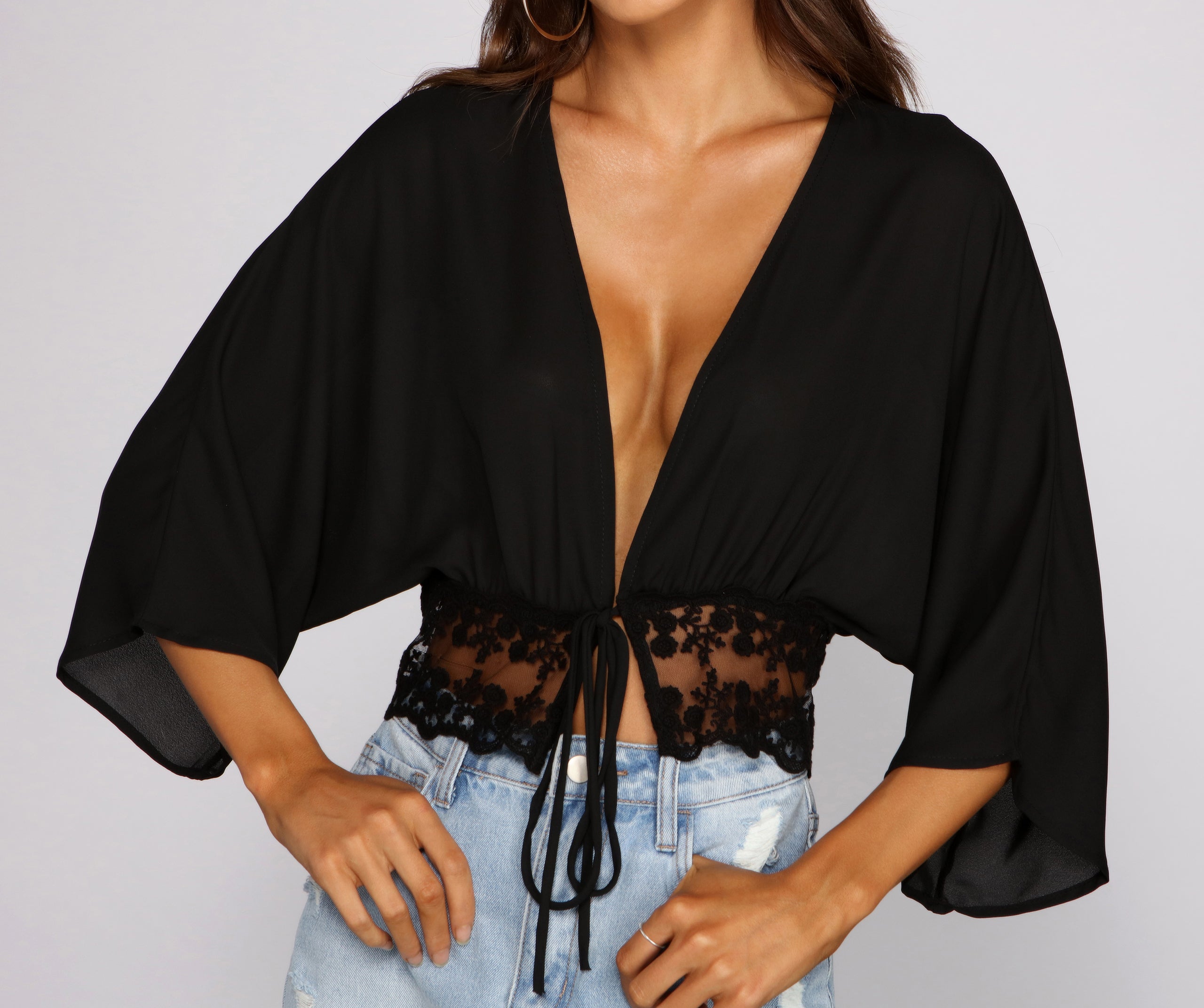 Dreamy And Chic Tie-Front Top - Image 3