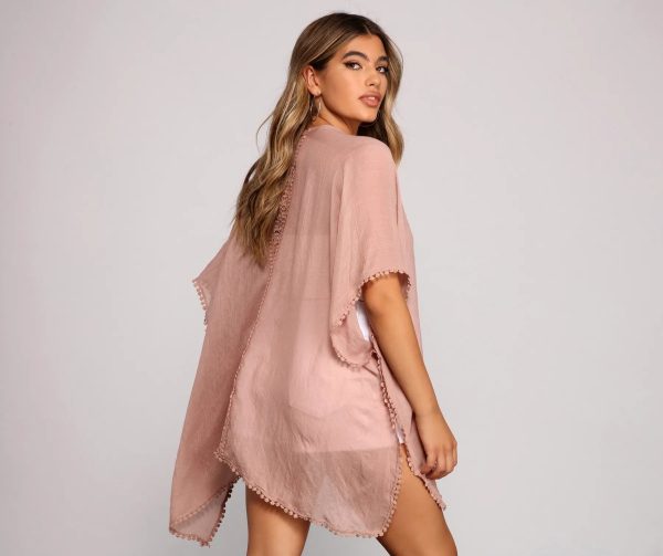 Flowy And Chic Woven Kimono - Image 3