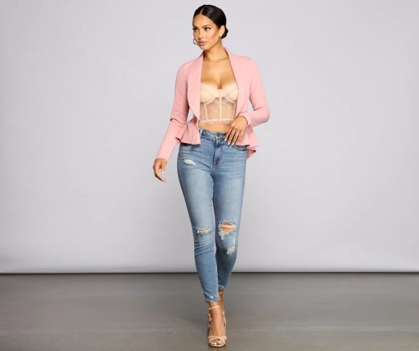 Work It Peplum Blazer - Image 3