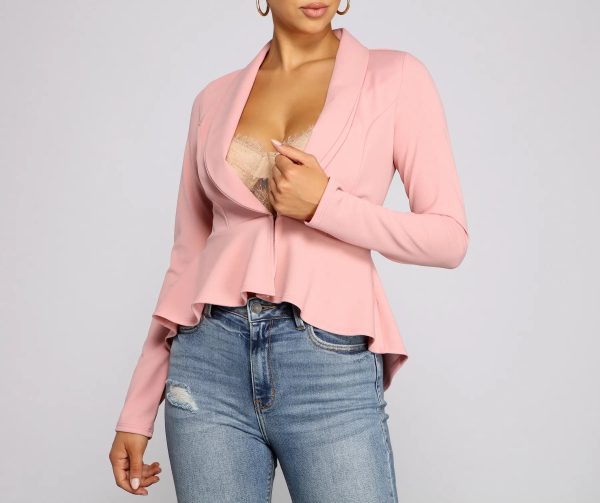 Work It Peplum Blazer - Image 5